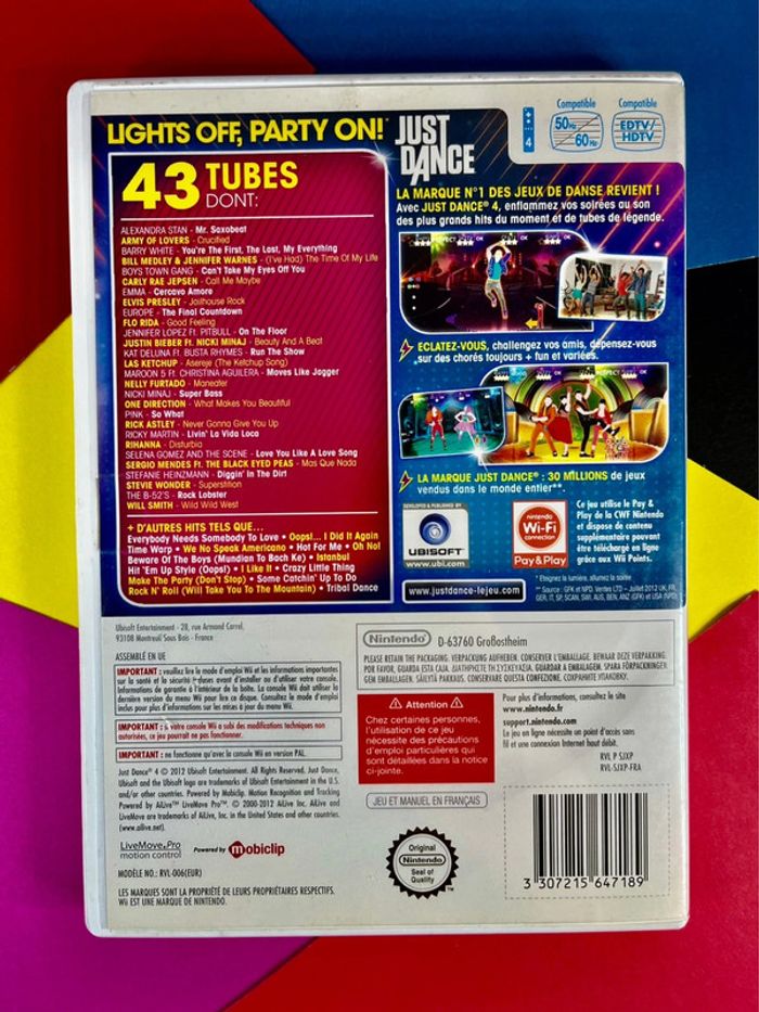Lot 5 jeux musicaux Nintendo Wii - photo numéro 4