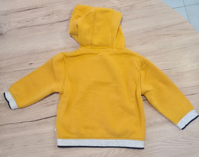 Sweat a capuche jaune avec panda, Obaïbi, 18 mois - photo numéro 3