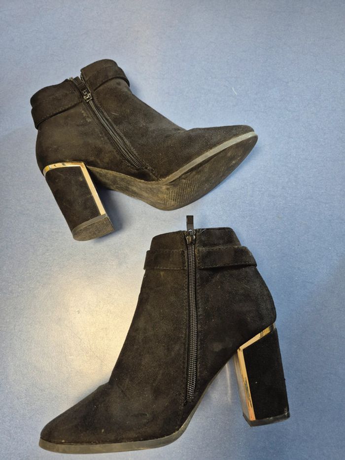 Bottine femme taille 38 noir - photo numéro 3