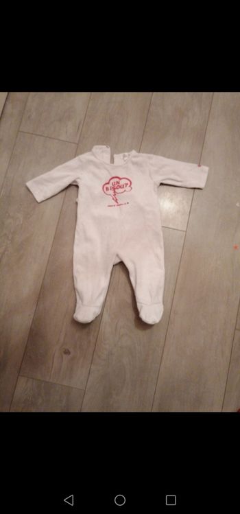 Pyjama mixte blanc 3 m kimbaloo