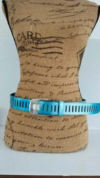 Ceinture deux nuances de bleu 90 cm