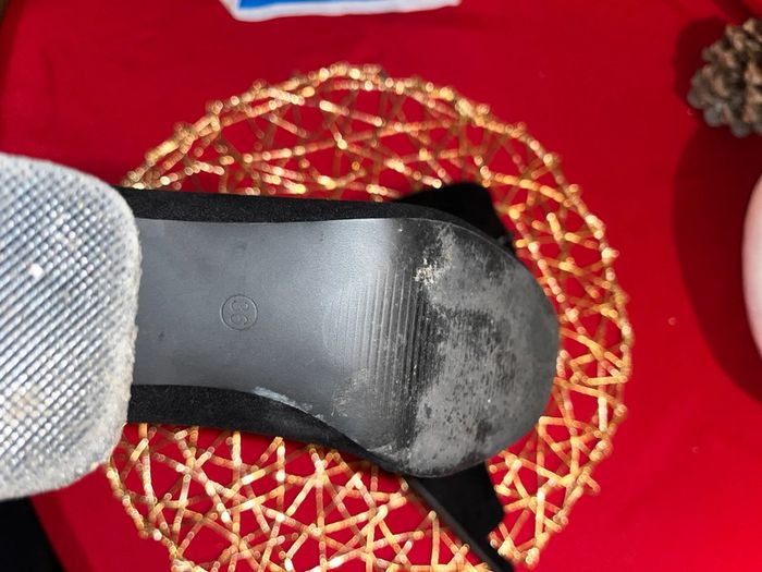 Bottine en daim noir t 36 - photo numéro 2