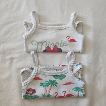 Lot 2 bodies bébé fille 3 mois Disney Minnie été
