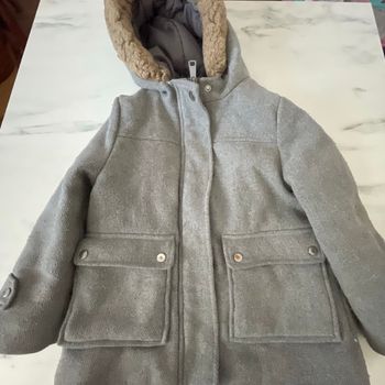 Manteau gris fille