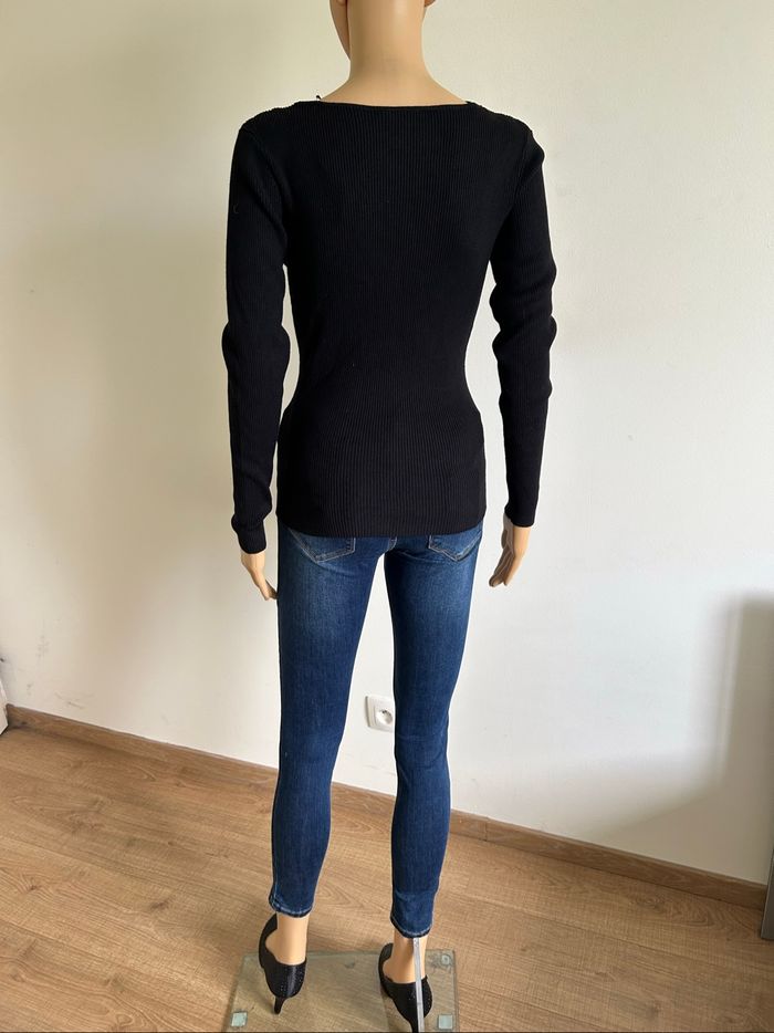 Pull noir neuf à manches longues Morgan taille XS (valeur 35€) - photo numéro 6