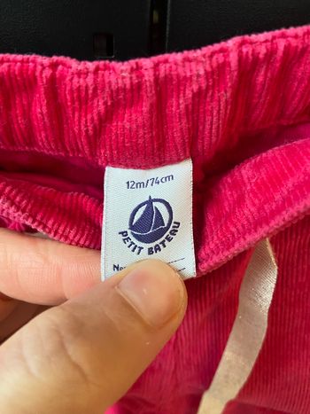 Pantalon velours Petit Bateau