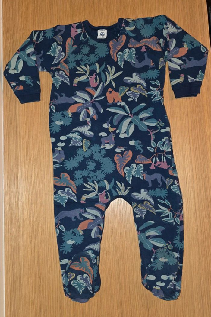 Pyjama Petit Bateau feuilles animaux 24 mois