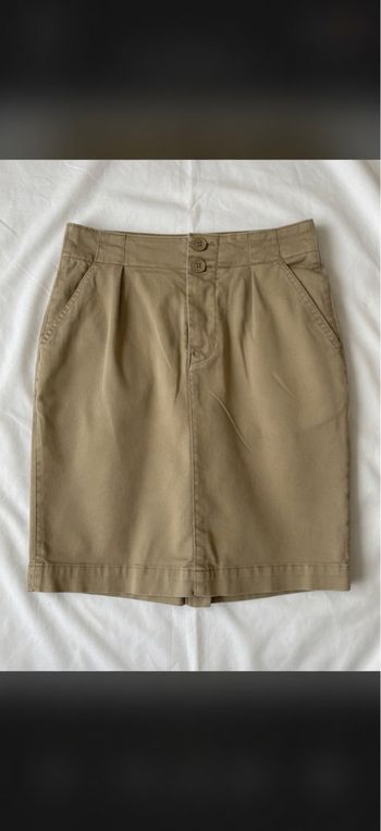 Jupe en coton beige School Rag