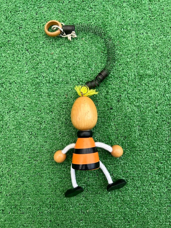 Personnage ressort en bois à suspendre - photo numéro 2