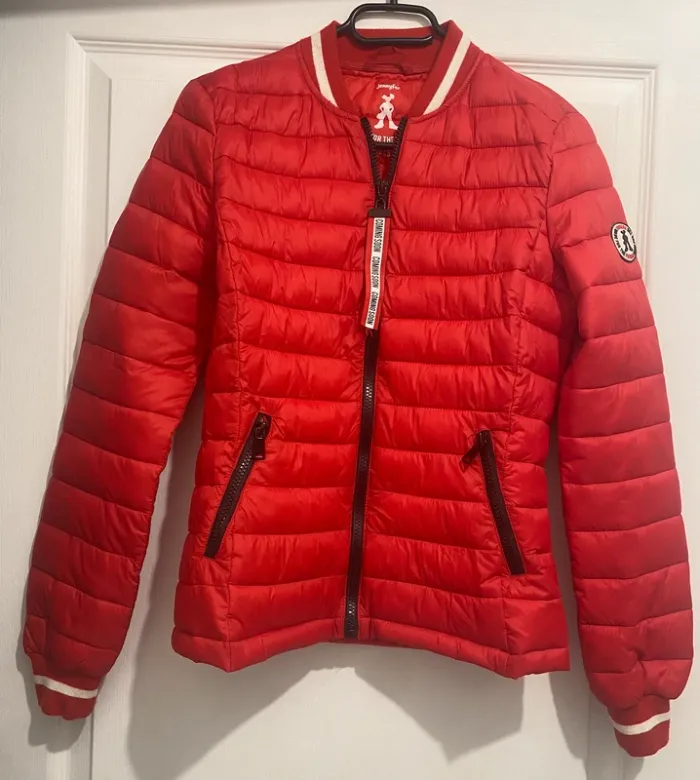 Doudoune Fine Bomber – Jennyfer – Rouge Vif – Taille XS