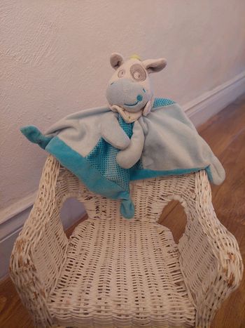Doudou cheval ane bleu Mots d'enfants (2)