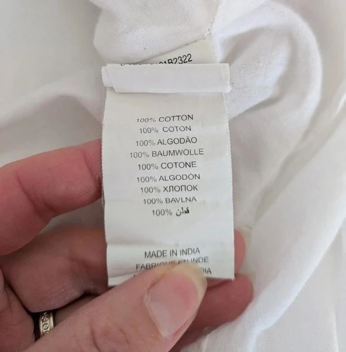 Tunique d'été blanche brodée - Desigual - taille M/L - photo numéro 7