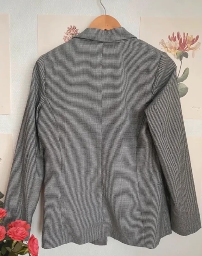 Blazer veste pied de poule gallo vichy - photo numéro 2