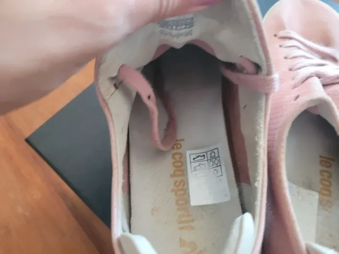 Basket peau de pêche rose poudré le coq sportif - photo numéro 10