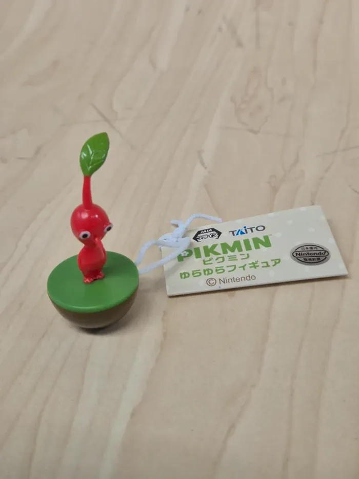 Mini figurine Pikmin Taito Culbuto : rouge