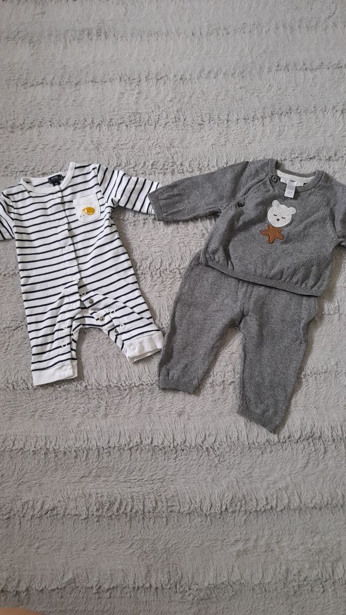 Ensembles garçon 1 mois
