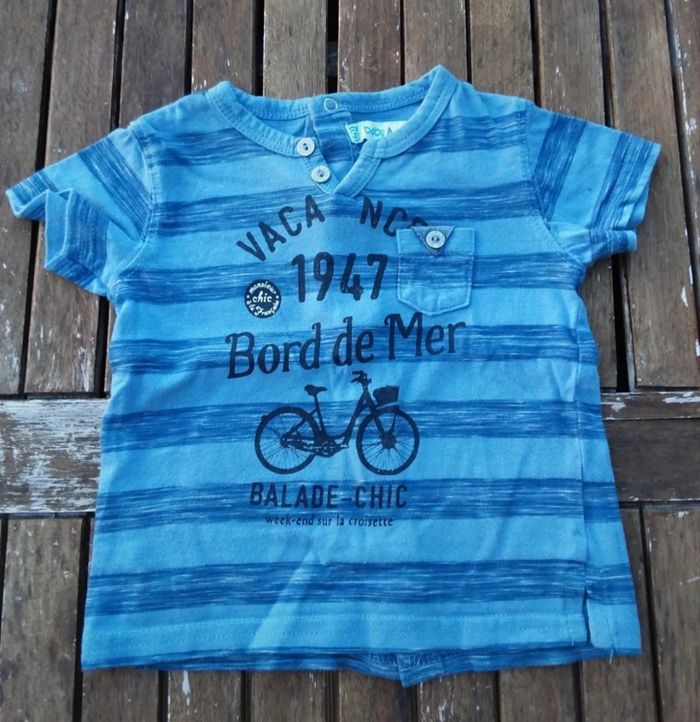 Lot 2 Tee-shirt 6 mois - photo numéro 2