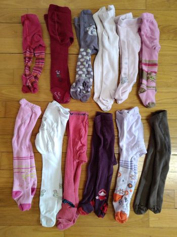 #lot de 12 collants de la naissance au 12 mois