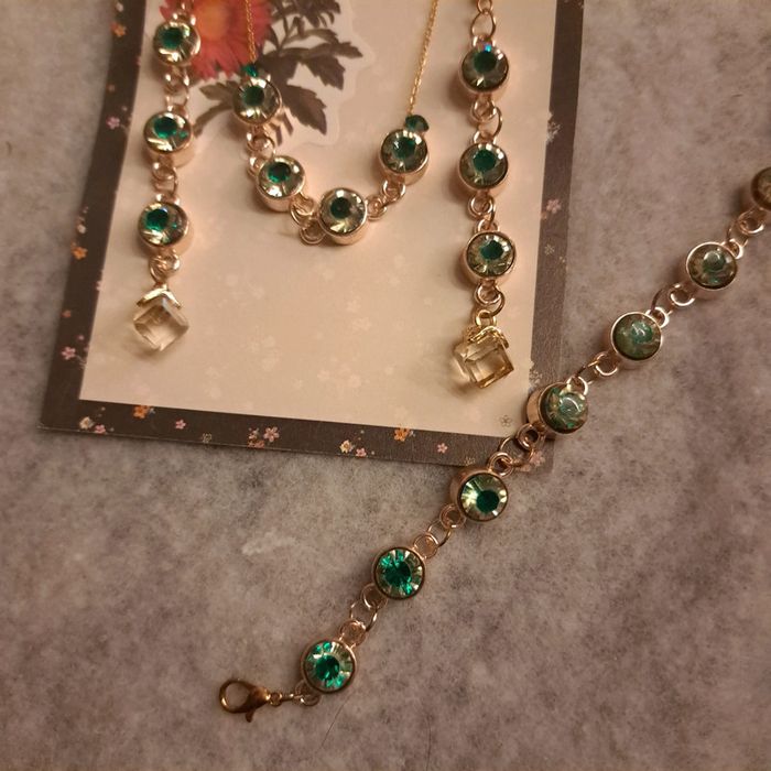 Parrurre complète strass vert - photo numéro 6