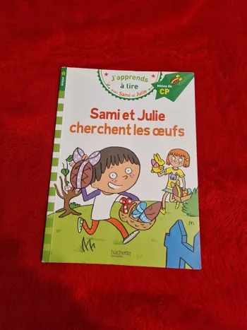 Livre j'apprends à lire sami et Julie cherchent les œufs