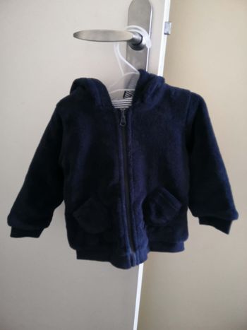 Veste avec capuche (Bleu marine, Oreilles ours) 18 mois (81 cm) Boîte à Malices