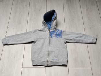 Sweat à capuche gris