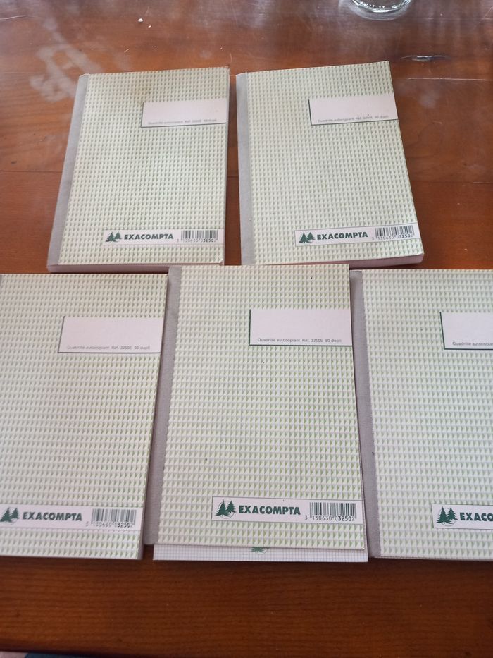 Lot 5 carnets - photo numéro 1