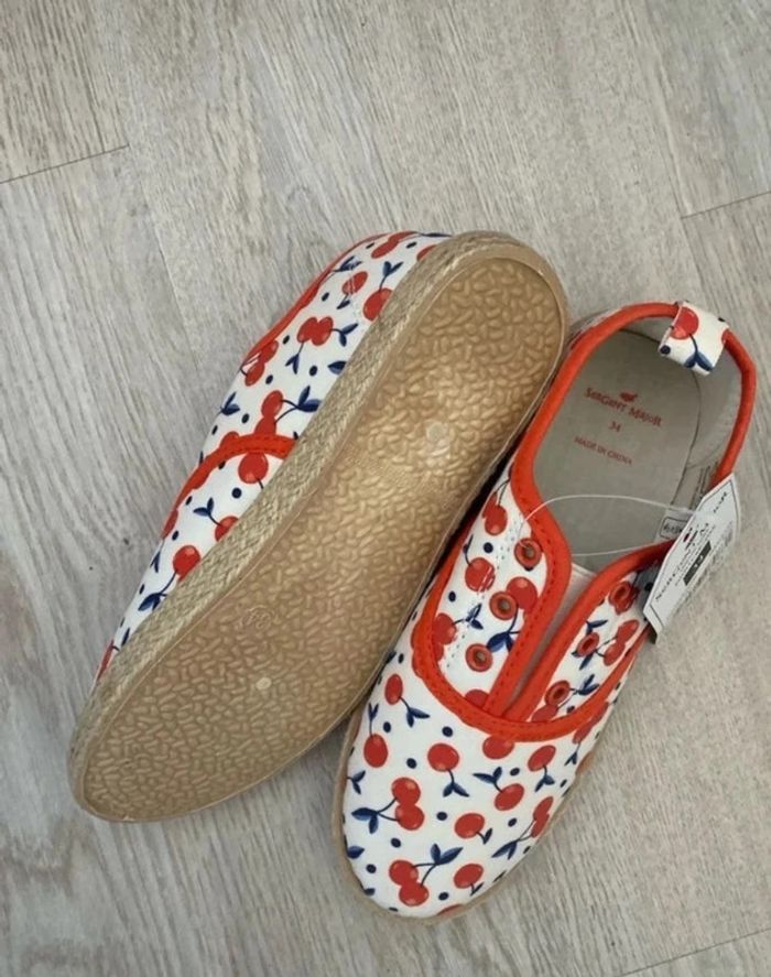Chaussures espadrilles, sergent Major, taille 34 Neuf Fermeture sans lacets, élastique devant - photo numéro 5