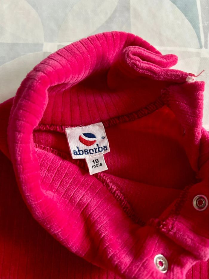 Pull col roulé fille -taille 18 mois - Absorba - en bon état - photo numéro 3