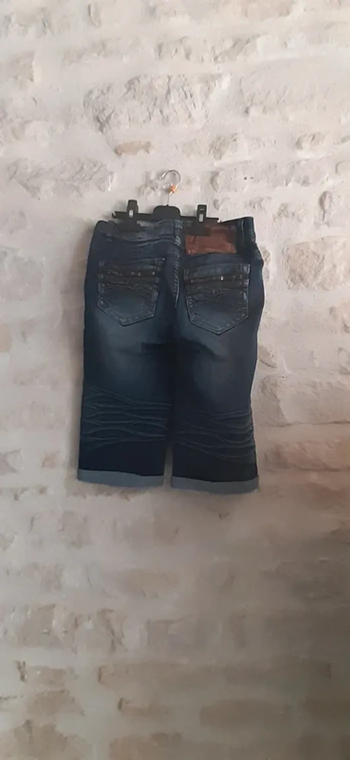 Pantacourt en jean taille 36 - photo numéro 2