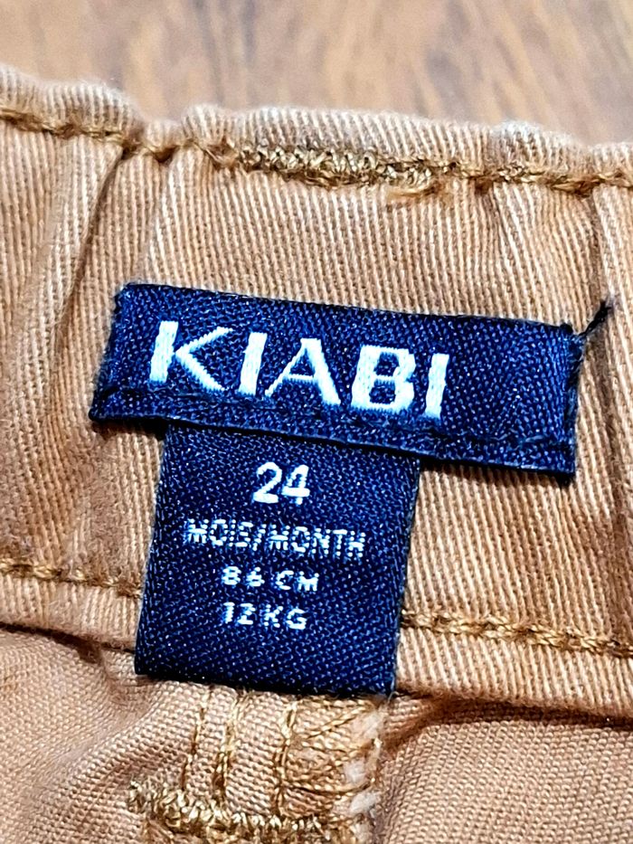 Pantalon jean enfant Kiabi brun – Taille 24 mois - photo numéro 2