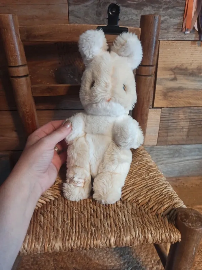 Peluche lapin hochet Boulgom vintage tbe - photo numéro 2