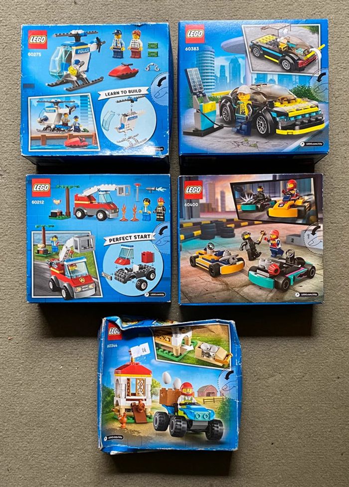 Lot X5 Lego City 60212 + 60400 + 60344 + 60275 + 60383 NEUF - photo numéro 2