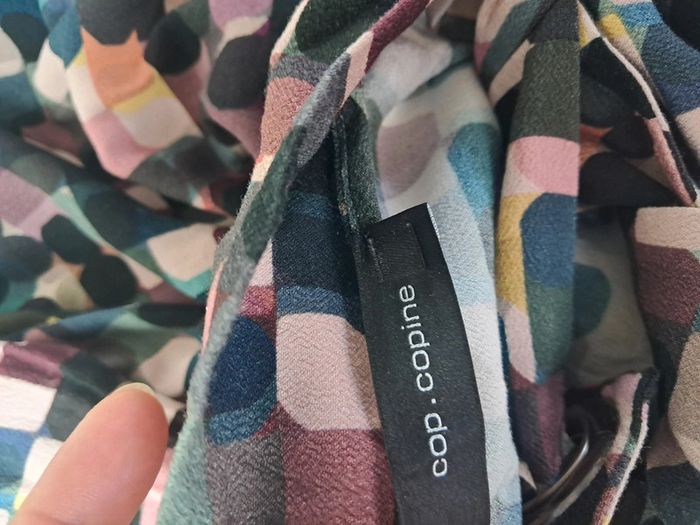 Cop copine haut blouse motifs vintage T.36 en tbe - photo numéro 9