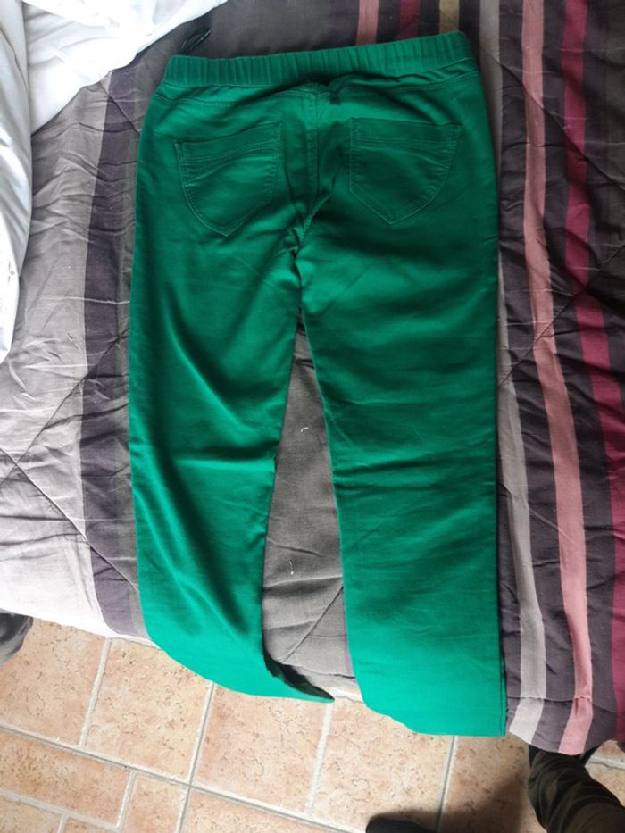 Pantalon slim vert - photo numéro 3