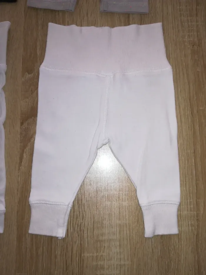 Lot de 3 pantalons leggings, été, bébé fille, 3/6mois - photo numéro 12