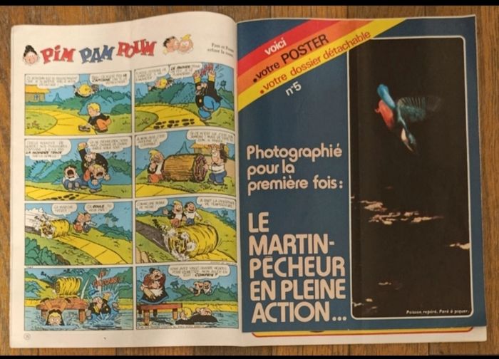 Ancien journal de mickey avec poster N°1467 de 1980 vintage - photo numéro 2