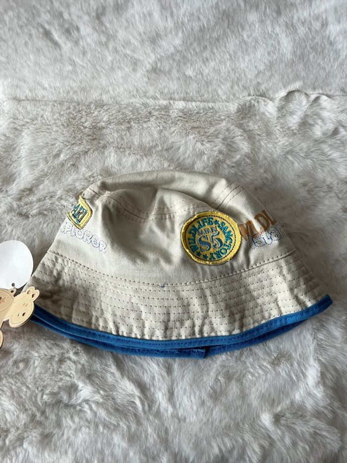 Bob réversible beige et bleu Rock a bye baby 3-6 mois 43 cm - photo numéro 9