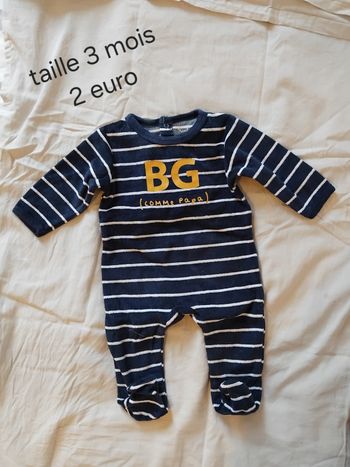 Pyjama taille 3 mois