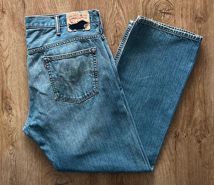 Jean/pantalon levi's 569 délavé (coupe ample) pour homme, taille W 38 L 34 (48 taille française) - photo numéro 2