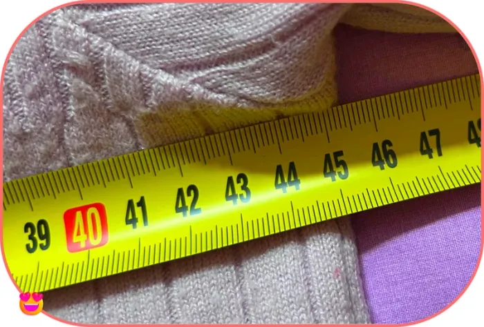 Pull Col Roulé Rose Poudré FéLINO - Maille Côtelée et Tressée - Taille S/M - photo numéro 6