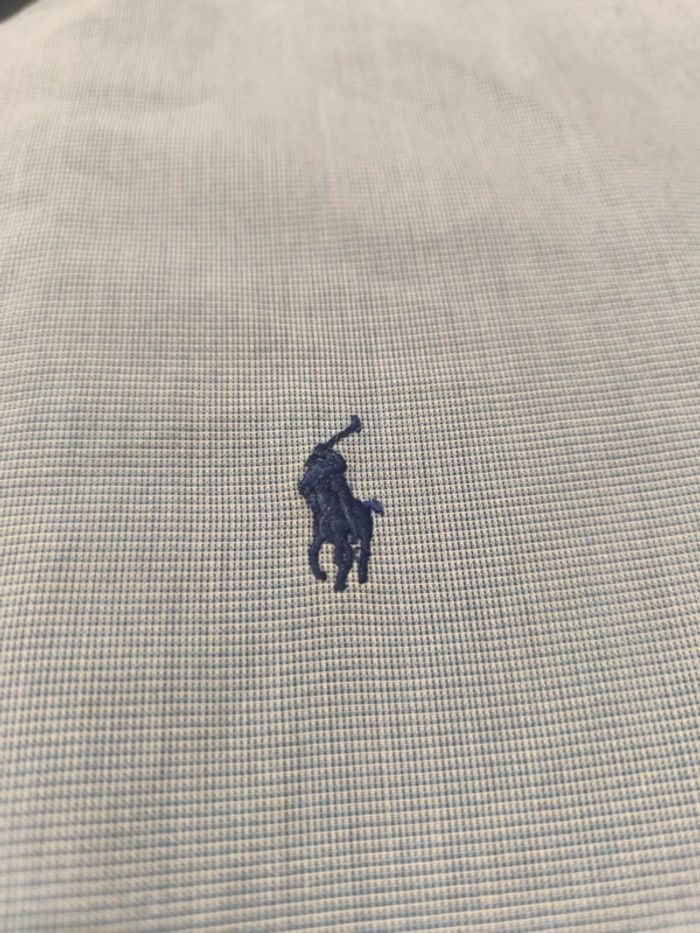 Chemise à carreaux - Ralph Lauren - Lowell Sport - Logo brodé marine - Bleu - Taille XL - photo numéro 7