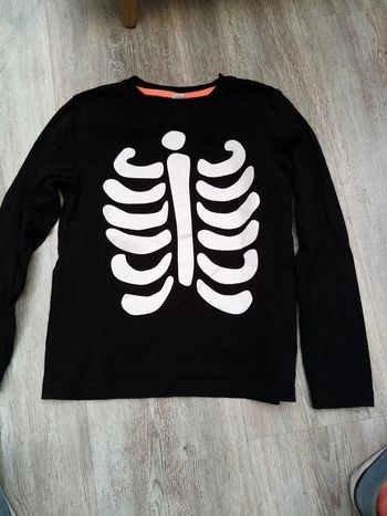 Tee shirt squelette 122/128