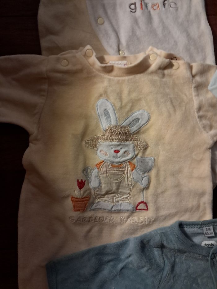 Pyjamas 3 mois hiver - photo numéro 3