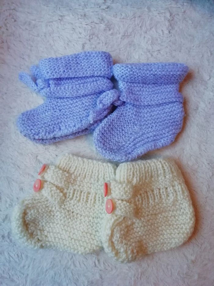 Bottillons en laine - photo numéro 4