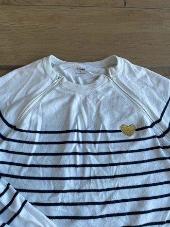 Pull coton allaitement