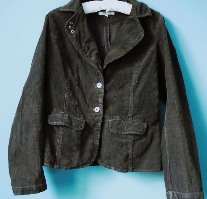 Veste blazer Femme Gémo velours cotele noir M 38 TBE - photo numéro 2