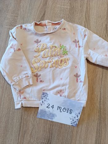 Sweat 24 mois fille