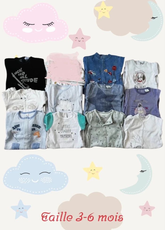 Lot de 11 pyjamas 3 mois