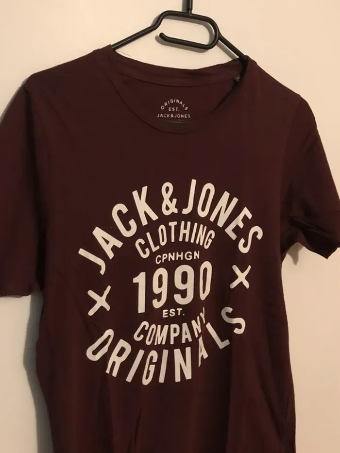 Teeshirt marron Jack & Jones - photo numéro 2